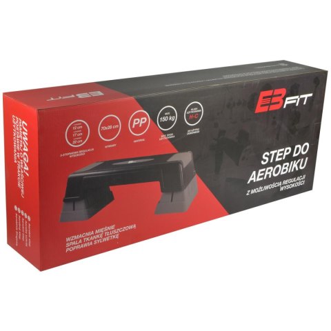 STEP DO AEROBICU 70X28CM 3 STOPNIOWA REGULACJA ENERO FIT