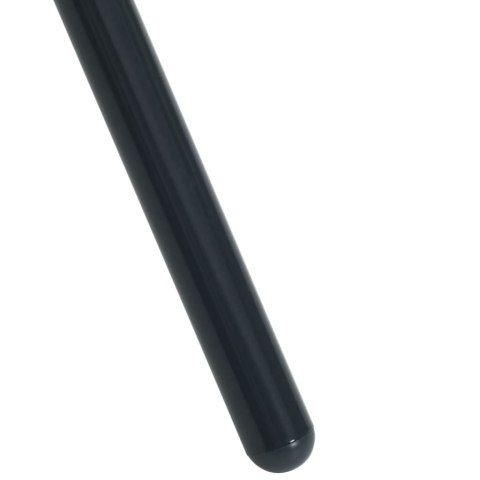 5-cz. zestaw z krzesłami sztaplowanymi, antracytowy, stal