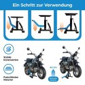 Podnośnik motocyklowy BITUXX 150 kg regulowany warsztatowy platforma antypoślizgowa