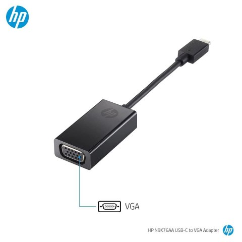 Adapter USB-C na VGA HP N9K76AA