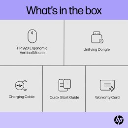 Myszka Bezprzewodowa HP 920 Czarny 4000 dpi