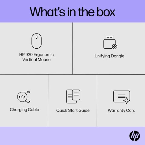 Myszka Bezprzewodowa HP 920 Czarny 4000 dpi