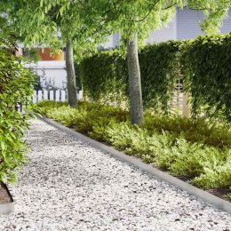 VidaXL Krawężnik do trawnika 50 pcs Srebrny 100 x 0.05 x 20 cm