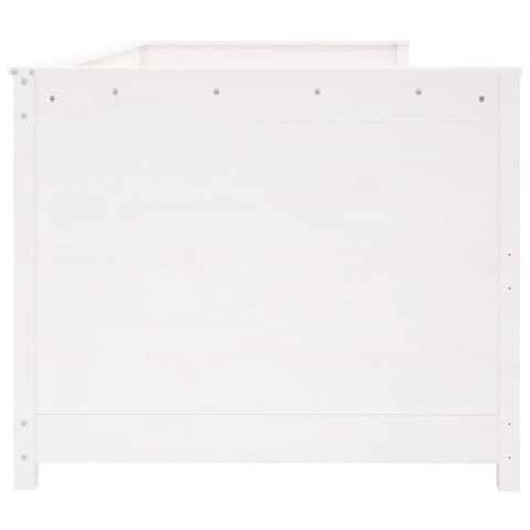 VidaXL Łóżko dzienne bez materaca, białe, 90x190 cm, drewno sosnowe