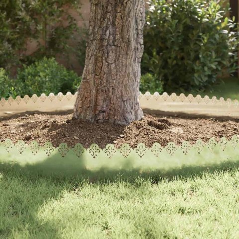 VidaXL Obrzeża trawnikowe 30 pcs Srebrny 103 x 0,05 x 22 cm