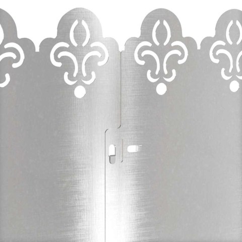 VidaXL Obrzeża trawnikowe 30 pcs Srebrny 103 x 0,05 x 22 cm