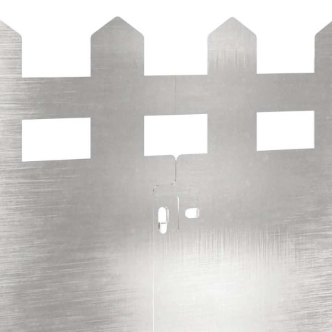 Obrzeża trawnikowe 30 pcs Srebrny 103 x 0,05 x 22 cm