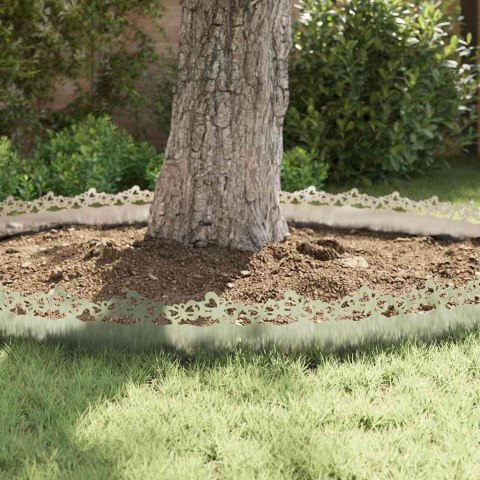 VidaXL Obrzeża trawnikowe 30 pcs Srebrny 103 x 0,05 x 22 cm