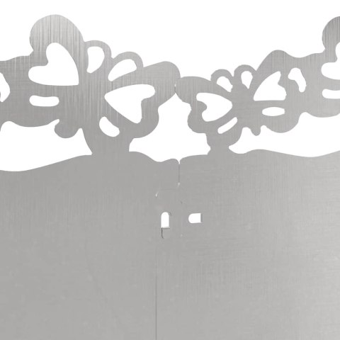 VidaXL Obrzeża trawnikowe 30 pcs Srebrny 103 x 0,05 x 22 cm