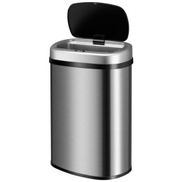 Bezdotykowy kosz na śmieci 50l z sensorem, stal nierdzewna