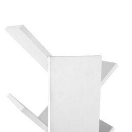 Biała regał na książki drzewo 8 półek 141,5 cm nowoczesny