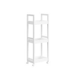 Biały regał na kółkach do łazienki i kuchni 3 półki 20x30x80