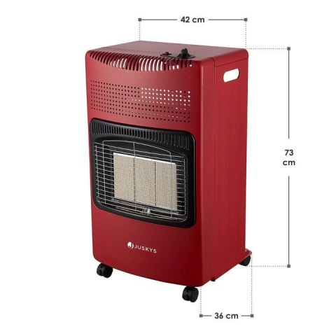 Gazowy ogrzewacz mobilny 4,2kW czerwony - do altany i garażu