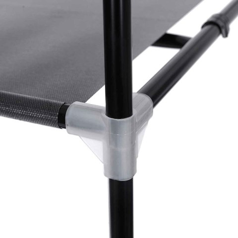 Składana szafa tekstylna czarna 75x45x160 cm na ubrania