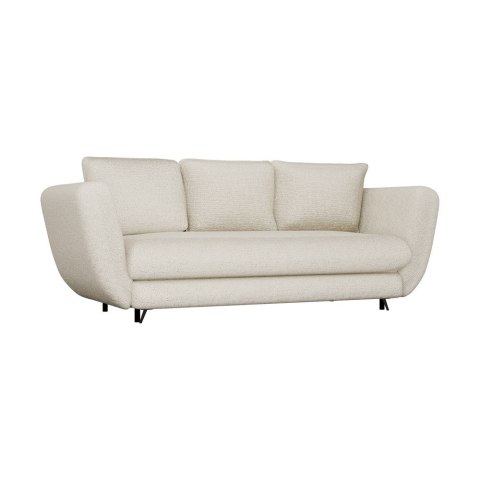 SOFA SARIS BEŻOWY NOGA CZARNA