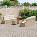 VidaXL Zestaw Sof na Ogród z poduszką 11 pcs Beżowy Polirattan