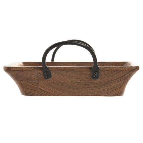 Dekoracja na Stół Home ESPRIT Brązowy Czarny Żelazo Drewno mango 38 X 36 X 9 CM (3 Części)