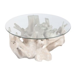 Stolik Home ESPRIT Biały 90 x 90 x 47 cm