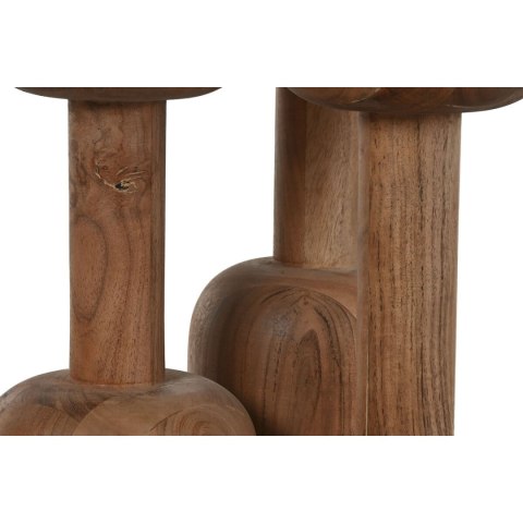 Stoły do Jadalni Home ESPRIT Czarny Naturalny Marmur Drewno akacjowe 106 x 106 x 76 cm