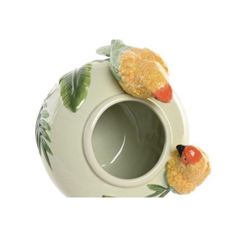 Wazon Home ESPRIT Kolor Zielony Ceramika Tropikalny 21 X 16 X 37 CM