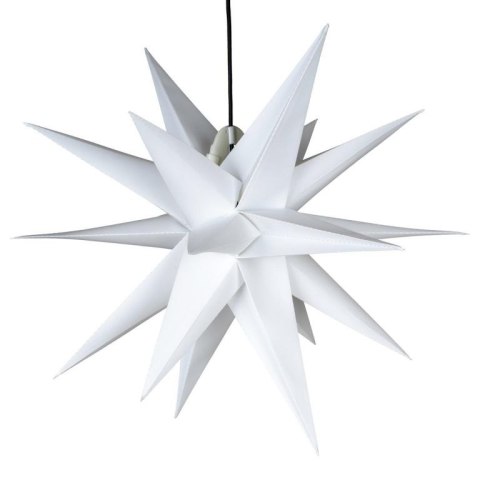 Dekoracja świąteczna - gwiazda 1 LED, 55 cm, biała