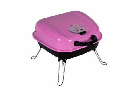 Grill ogrodowy Gart turystyczny przenośny na węgiel drzewny różowy