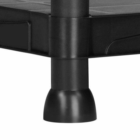 Marbueno Regał 3 Półki Plastik Czarny 61x31x91 cm Ogród 10536