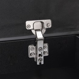 Szafka na buty z tapicerowanym siedziskiem, 60x30 cm, czarna