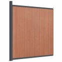 VidaXL Panel ogrodzeniowy, brązowy, 173x186 cm, WPC