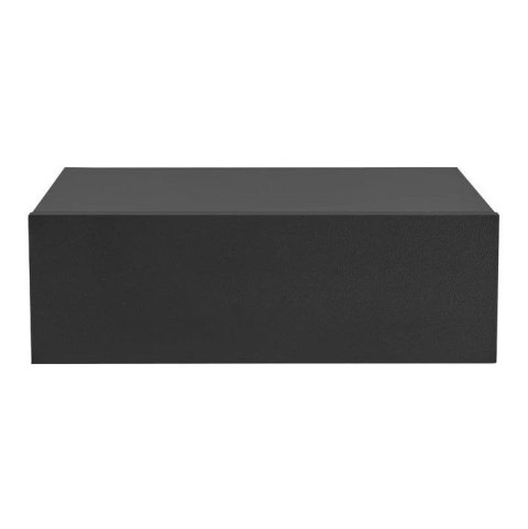 Czarne stoliki ścienne z szufladą, zestaw 2 sztuki