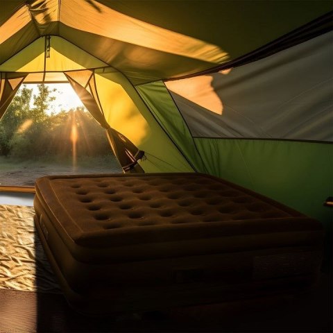 Dmuchany materac Sapri L z elektryczną pompką 197x154x45 cm