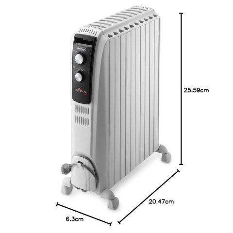 Grzejnik olejowy DeLonghi TRD51025 Biały