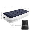 Materac turystyczny z pompką elektryczną 191x91x44 cm