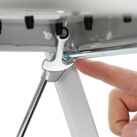 Składane schodki stalowe 2-stopniowe TÜV, białe, 150 kg