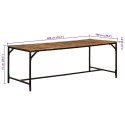 VidaXL Stół jadalny 200x100x75 cm Drewno lite surowe mango