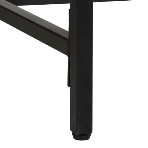 VidaXL Stół jadalny 220x90x75 cm Drewno lite surowe mango