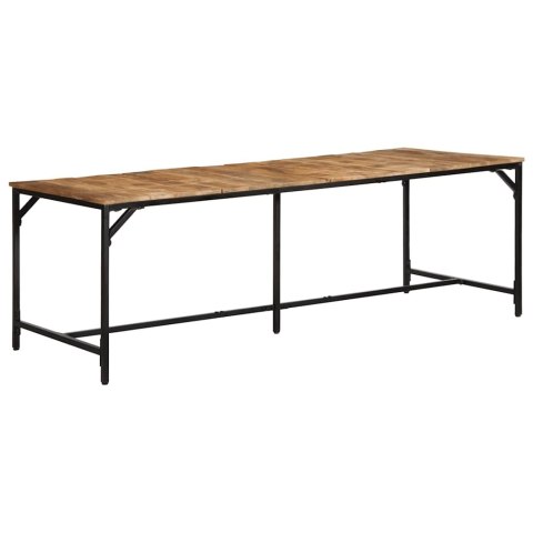 VidaXL Stół jadalny 220x90x75 cm Drewno lite surowe mango