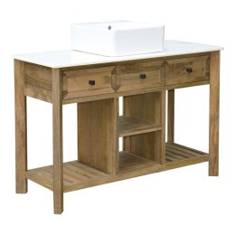 Szafka pod umywalkę Home ESPRIT Biały Naturalny Ceramika Drewno mango 120 x 50 x 82 cm