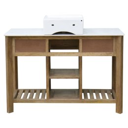 Szafka pod umywalkę Home ESPRIT Biały Naturalny Ceramika Drewno mango 120 x 50 x 82 cm