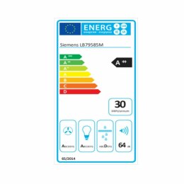 Okap konwencjonalny Siemens AG LB79585M 70 cm 770 m³/h 170W A++