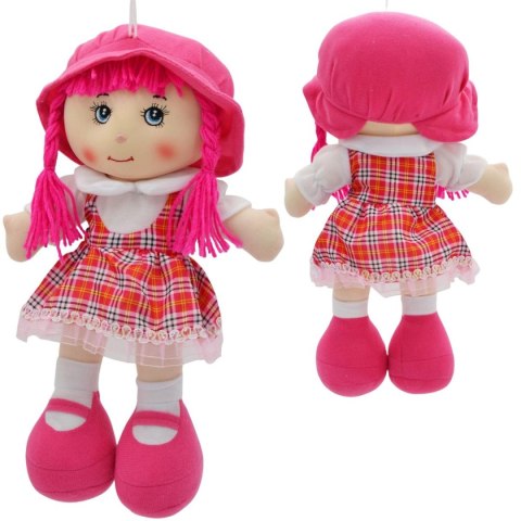 LALKA PRZYTULANKA SZMACIANKA Z DŻWIĘKIEM CIEMNY RÓŻ