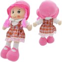 LALKA PRZYTULANKA SZMACIANKA Z DŻWIĘKIEM RÓŻOWA