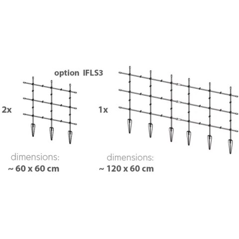 PODPORA DO ROŚLIN FLOO SUPPORTS 60x120CM ZIELONY LEŚNY