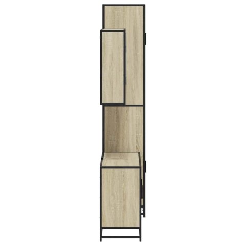 VidaXL 3-cz. zestaw mebli łazienkowych, kolor dąb sonoma