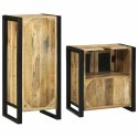 VidaXL Zestaw mebli łazienkowych 2 pcs Brązowy Lite Drewno Mango