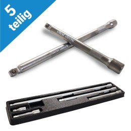Komplet przedłużek do kluczy nasadowych 3/8 cala - 5 elementów w pudełku