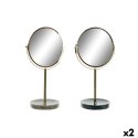 Lusterko Powiększające DKD Home Decor 18 x 13 x 32 cm Metal Żywica (2 Sztuk)
