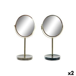 Lusterko Powiększające DKD Home Decor 18 x 13 x 32 cm Metal Żywica (2 Sztuk)