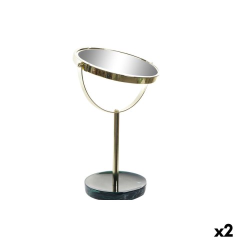Lusterko Powiększające DKD Home Decor 18 x 13 x 32 cm Metal Żywica (2 Sztuk)