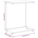 Stolik boczny na kółkach, biały, 55x35x70 cm